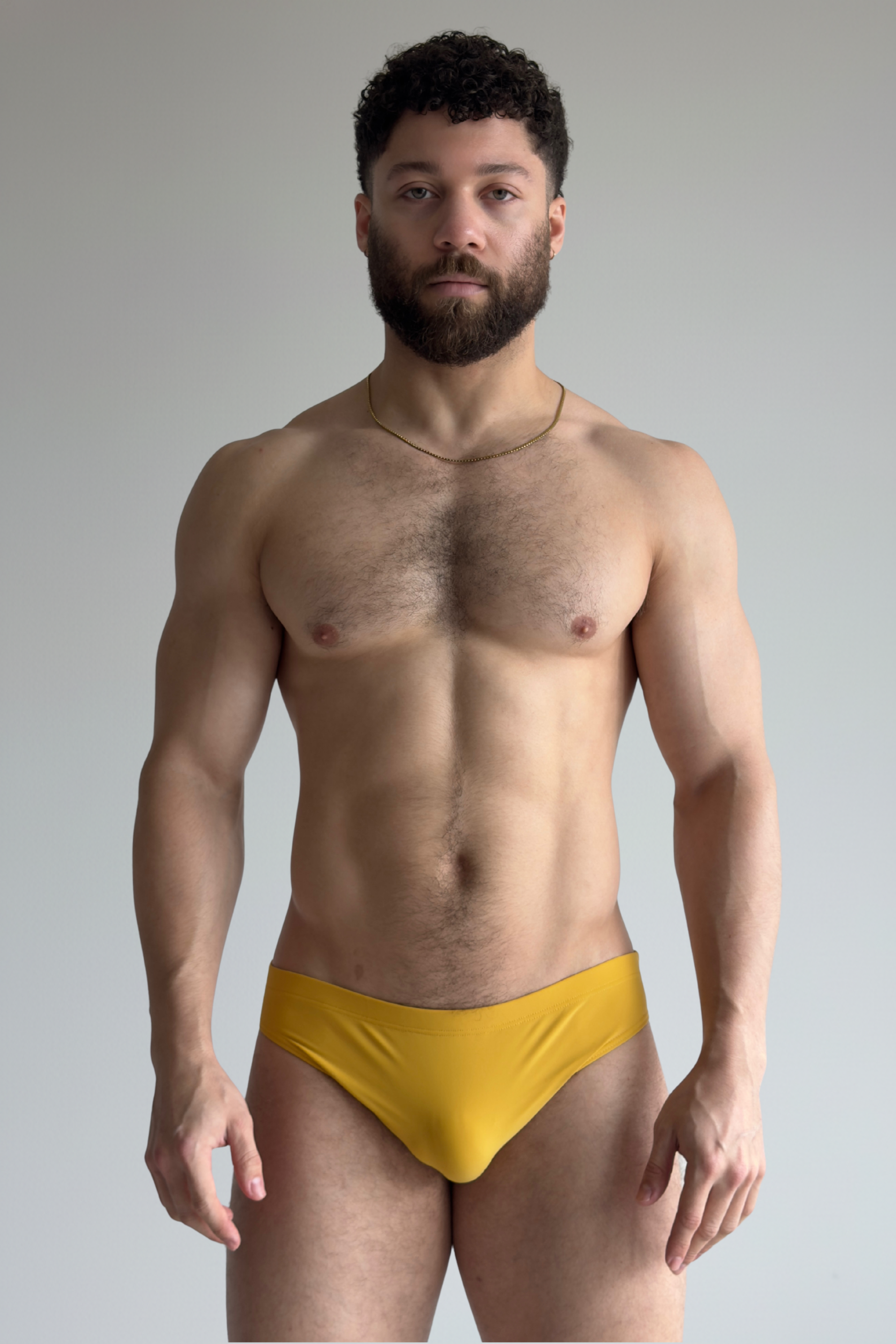 hip swim brief - sunflower