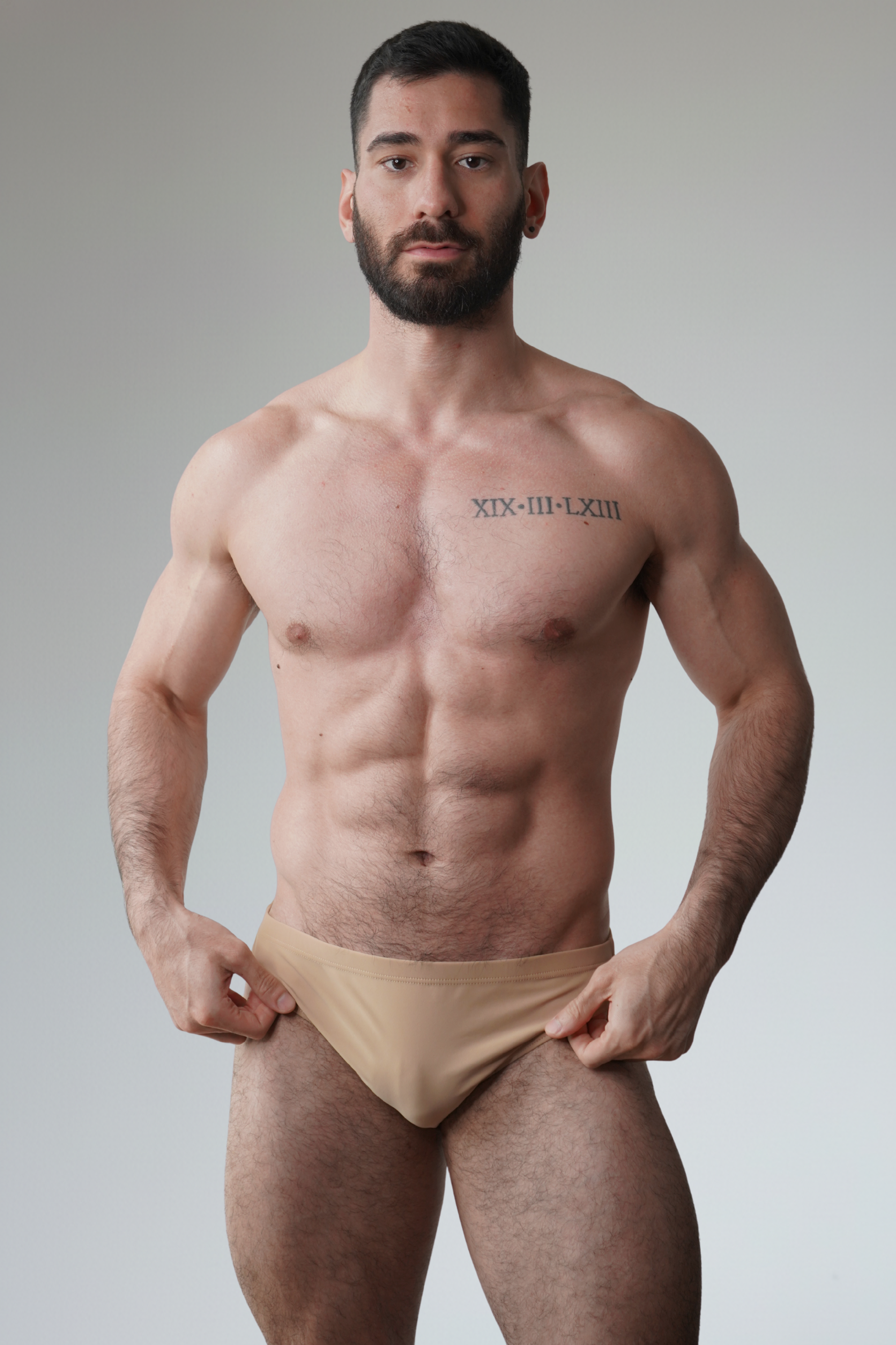 hip swim brief - sand