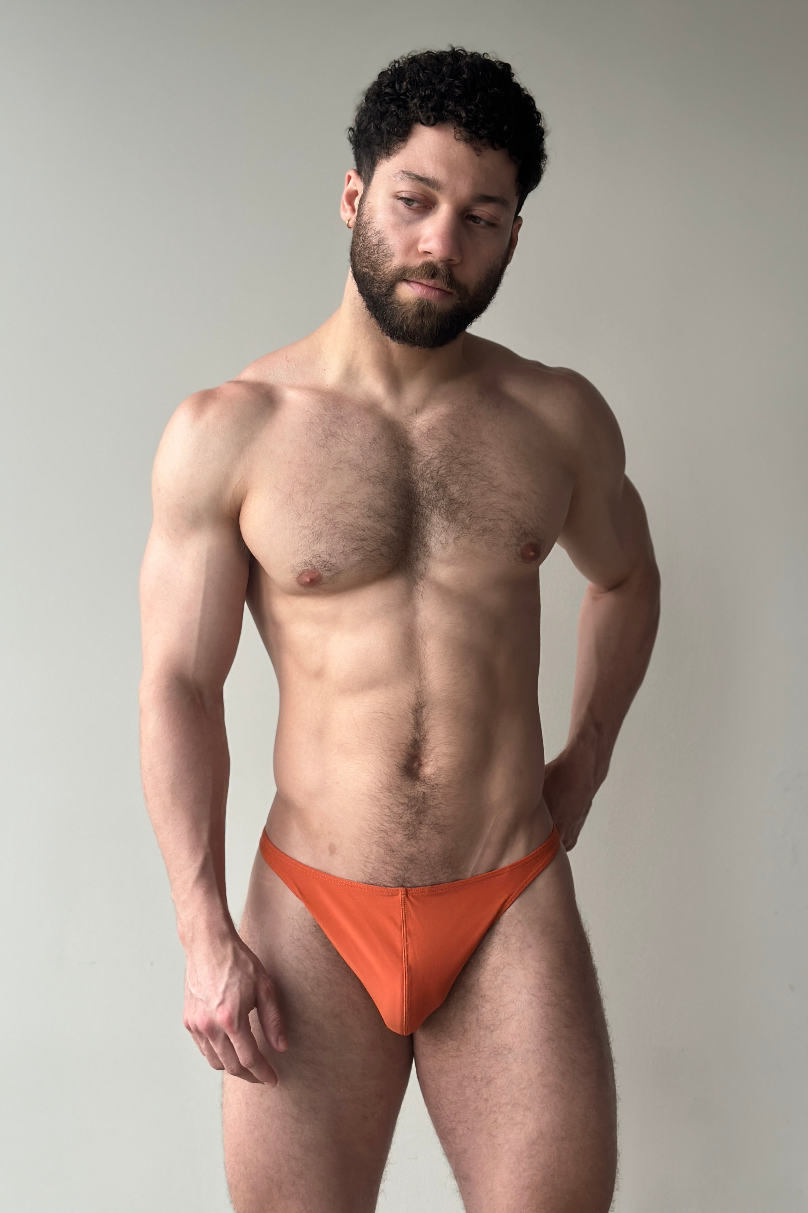 swim thong - sunset