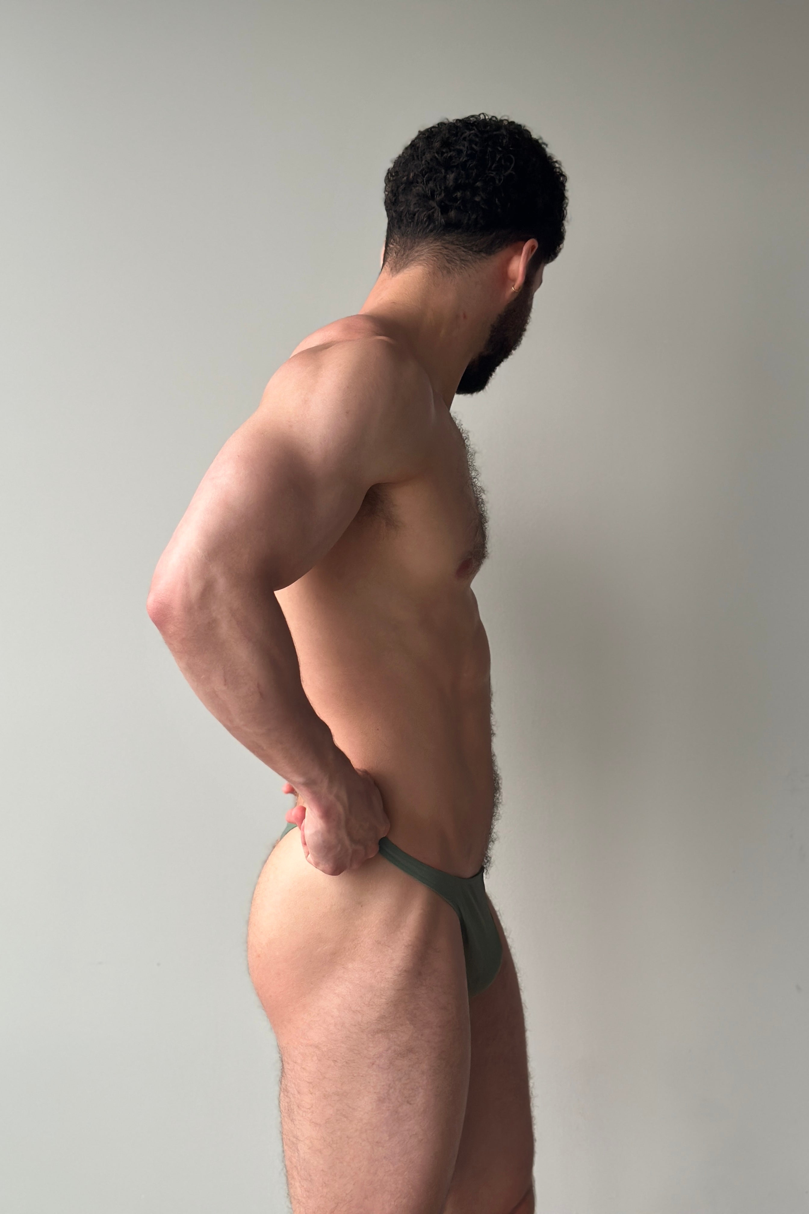 swim thong - palm