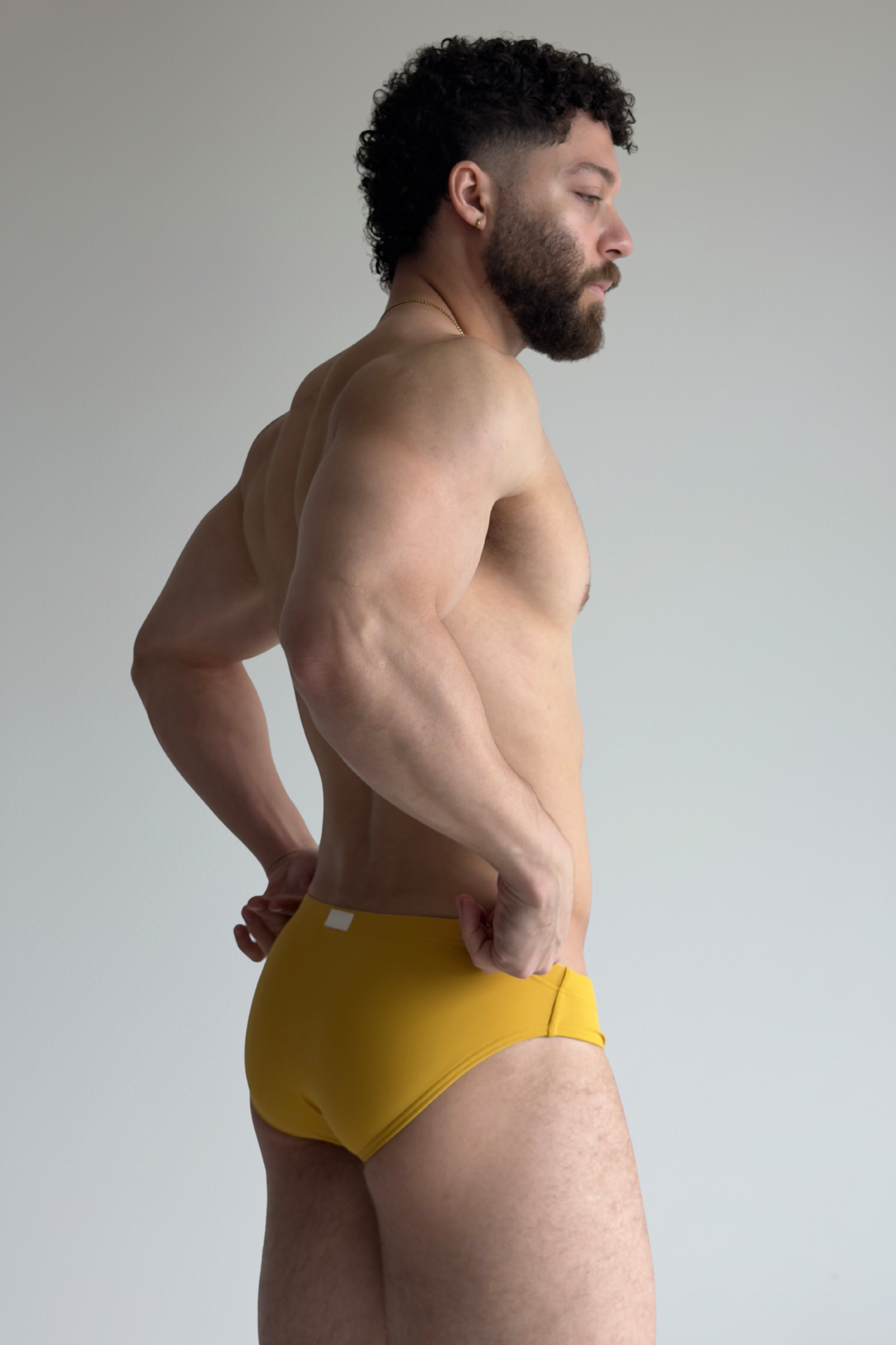 hip swim brief - sunflower