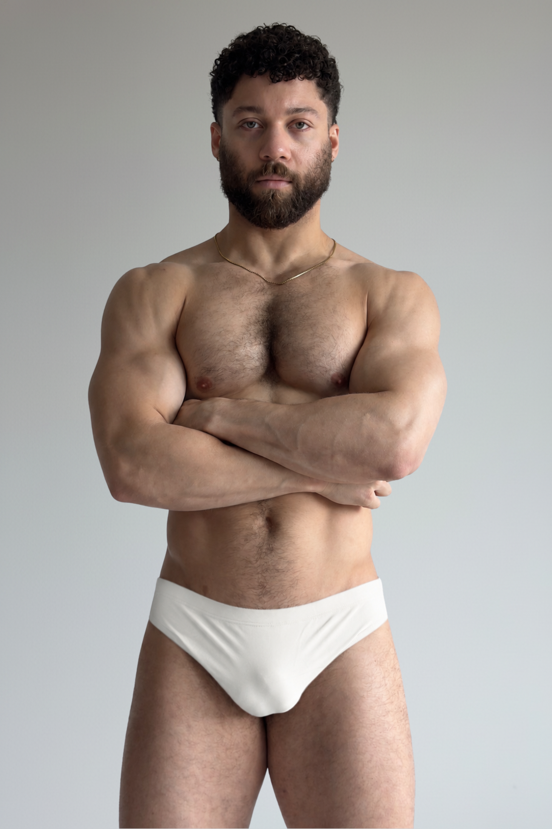 hip swim brief - ivory