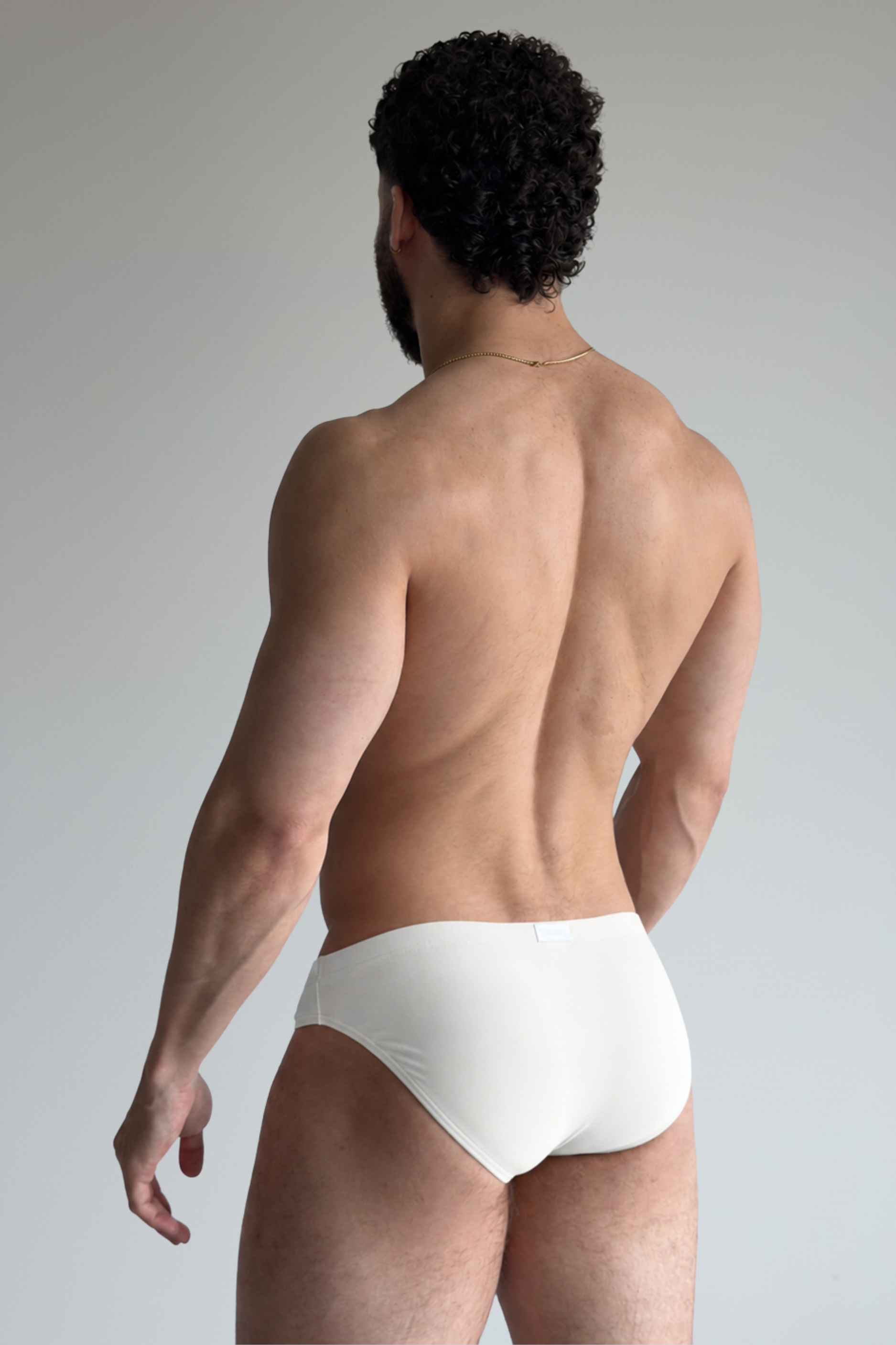 hip swim brief - ivory