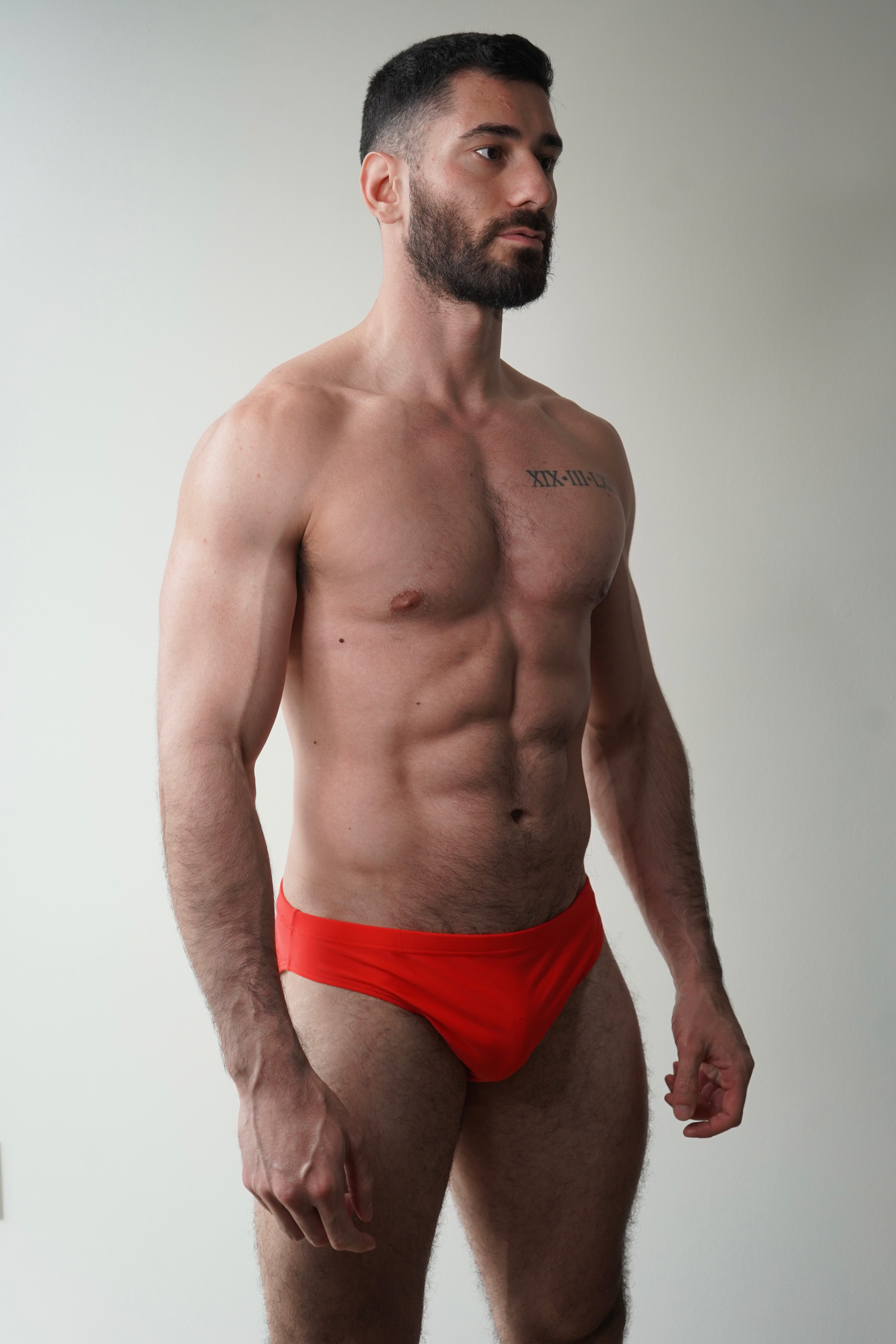 hip swim brief - scarlet